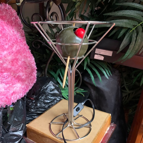 Original vintage David Krys 1993 metal martini glass light - Picture 2 of 6